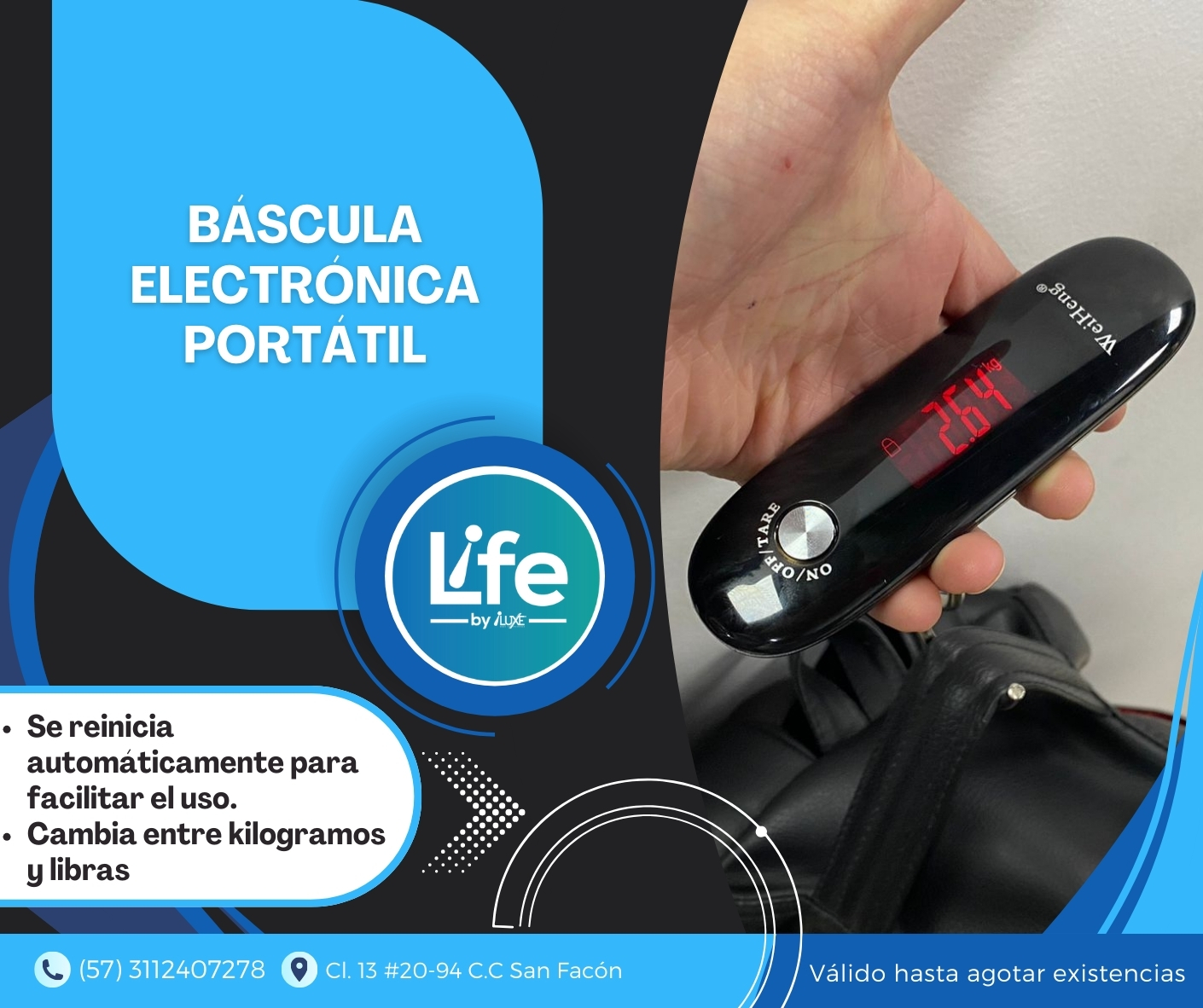 Miniatura 4 de Báscula Electrónica Portátil